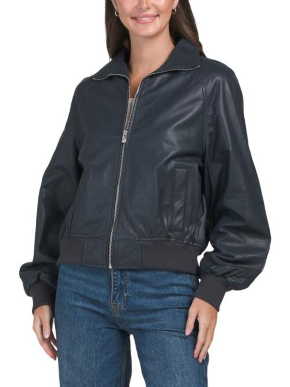 BOD & CHRISTENSEN Leather Fran Zip Jacket